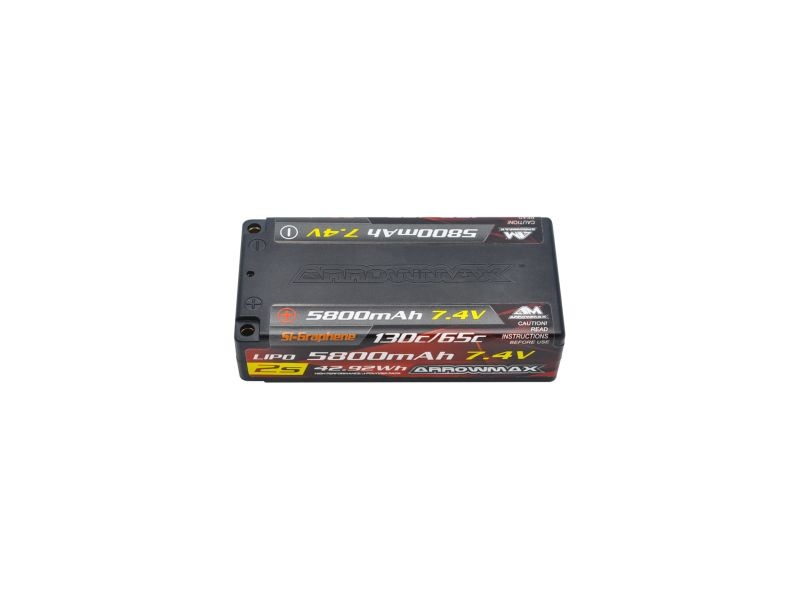 41fc4ba59bc452ee815701373e3d6617 AM-700205 AM Lipo 5600mAh 2S Shorty - 7.4V 65C Continuous 130C Burst ( – Bild 1