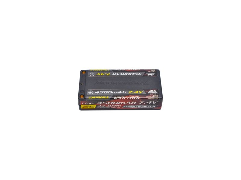 430c7b40f2aeb5692face425d4a4dfeb AM-700212 AM Lipo 4500mAh 2S Shorty Low Profile - 7.4V 60C Continuous – Bild 1