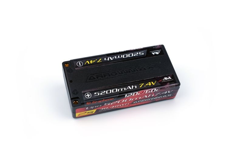 f3dda8287e479ddb37a8d1f785442b1f AM-700204 AM Lipo 5200mAh 2S Shorty - 7.4V 60C Continuos 120C Burst (S – Bild 1
